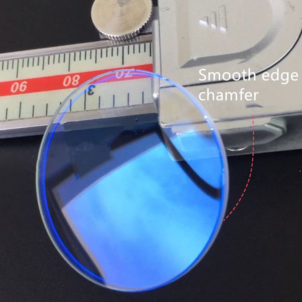 2023 Thick Watch Glass CrystalBlue AR Coating Double Dome Mineral Watch Accessories 1.2MM