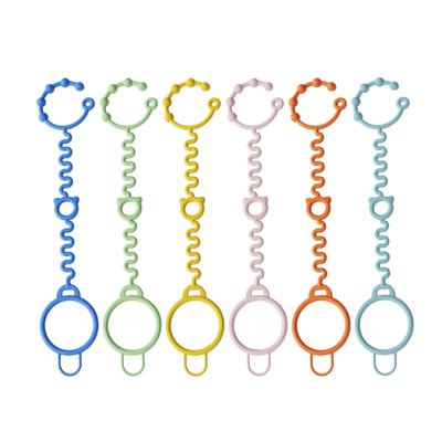 Verstellbarer Silikonriemen Flexible Silikon Anti-Fall-Riemen Upgrades zur Sicherung von Bechern & Flaschen an Kinderwagen