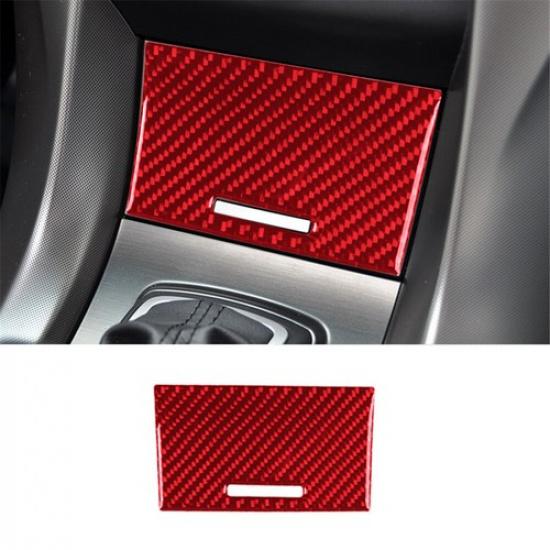 Red Carbon Fiber Interior Center Storage Cover Trim Sticker For Acura TL 2009-14