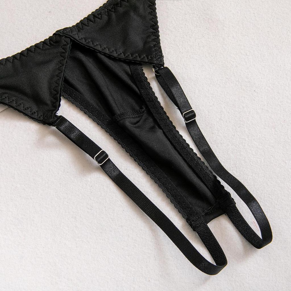Cecia Sexy Hollow Tassel Temptation Lingerie Set