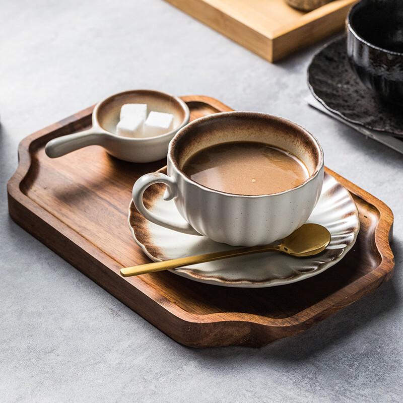 

Jiumuqing Ceramic Latte Coffee Tea Cup Set