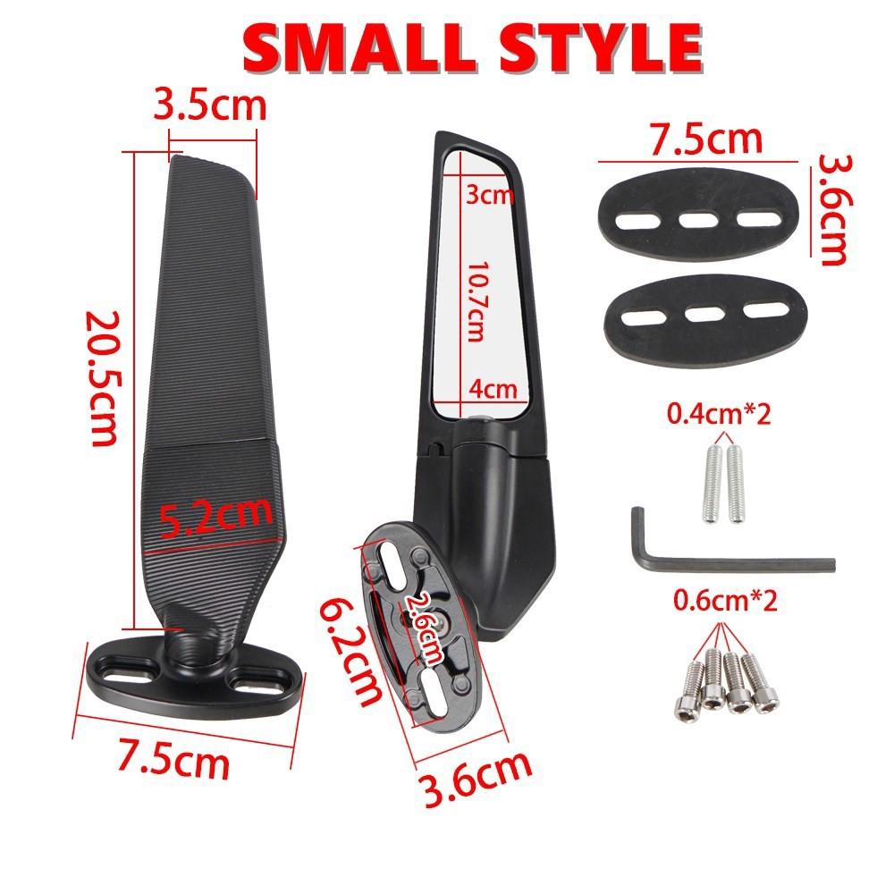 

Комплект зеркал заднего вида для мотоцикла, модифицированное вращающееся зеркало Wind Wing для Honda CBR 250R 300R 500R 650R 600R CBR1000RR