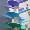 Marble Run Rainbow Sound Tree Children Fine Motor Skills Wooden Music Tree with 15 Balls Toddlers Boys Girls Educational Musical Tree Toy