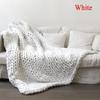 Large Soft Chunky Knitted Thick Wool Blanket With Versatile Colors For Cozy Comfort