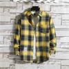 Hong Kong Style Men's Plaid Sun Protection Jacket - Long-Sleeved, Lightweight, Trendy & Stylish.