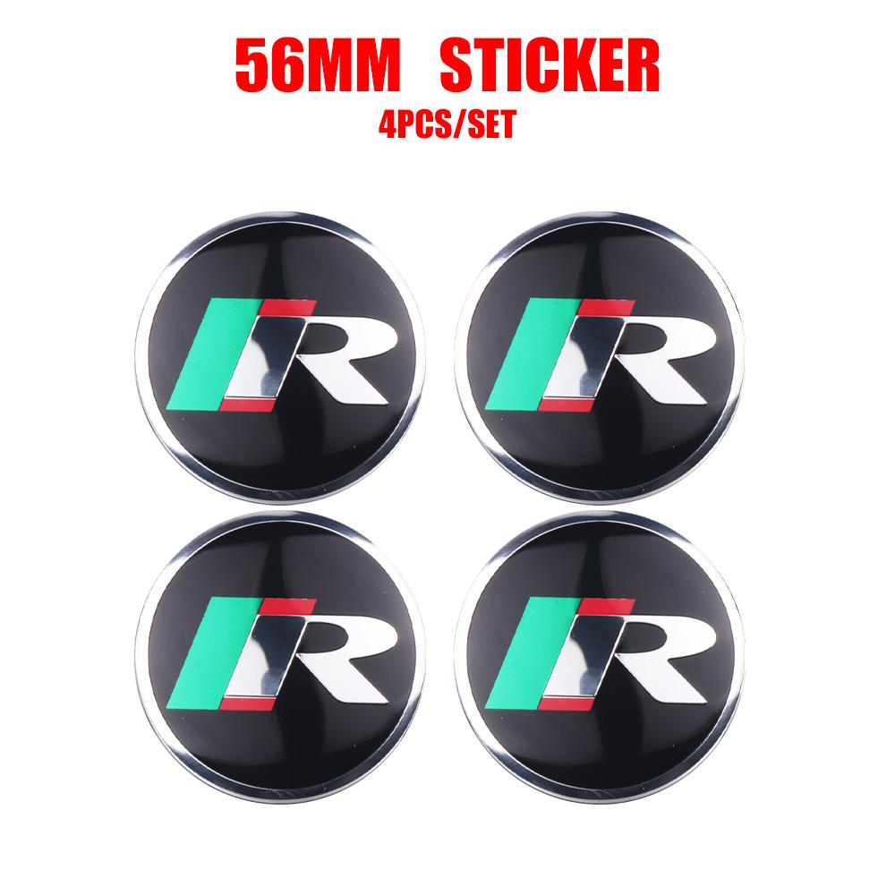 2025 New For Skoda Octavia VII VRS R Rapid Fabia Yeti Superb Kamiq Car Badge Hub Cap Hub Stickers Wheel Dust-proof Logo Covers D