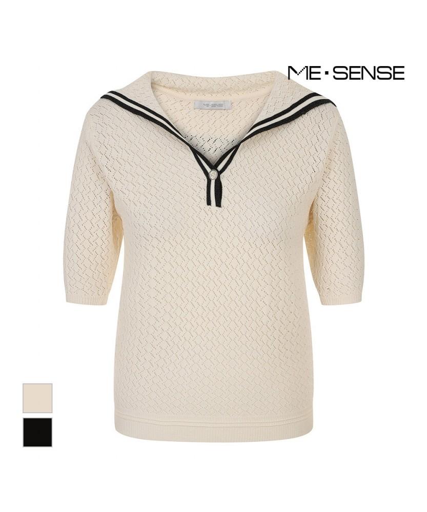 MESENSE Scallop Sailor Knit_Mb47Knm313Z