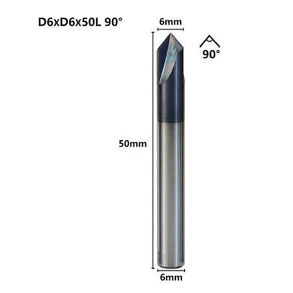 End Mill 90 Degree Carbide Router Chamfer Engineering Tool