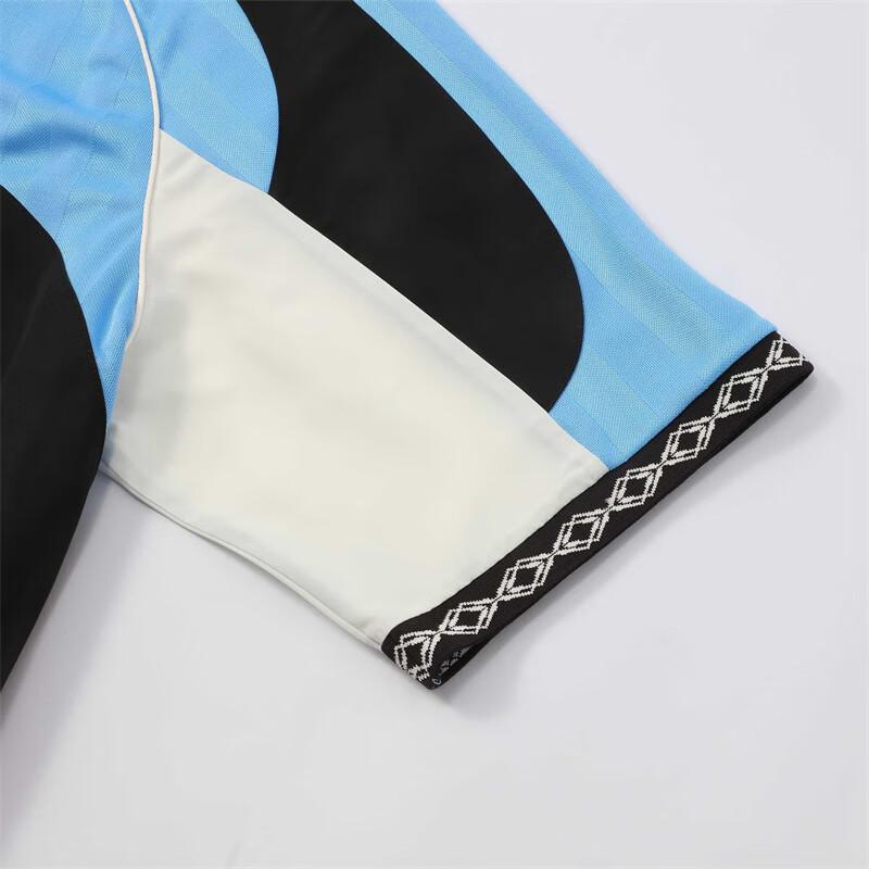 Puma Classics College Style Logo Loose Fit Short Sleeve Polo Shirt Unisex Polo Shirts Light-Blue 628244-82