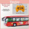 Alloy Remote Control City Sightseeing Bus Model For Kids With Light Sound Features
