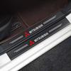 4Pcs Car Door Sill Protector Stickers Carbon Fiber Door Sill Stickers For Asx Lancer Outlander Pajero Ralliart