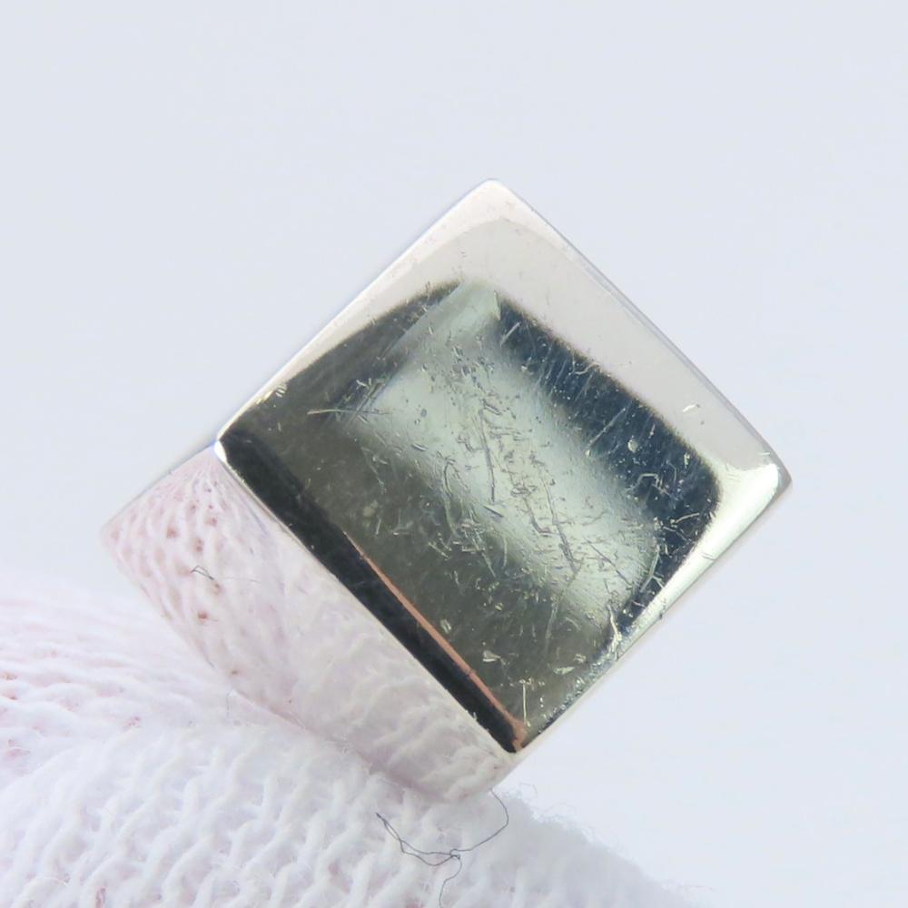 Used TIFFANY&Co. Pierce Cube Silver925 7.3g Silver Square