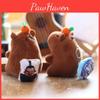 Capybara Plush Aobing Toy Keychain With Wagging Tail Soft Pp Cotton Decor Bag