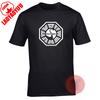 Dharma Initiative Swan Logo T-shirt Lost Tv Series Retro Coolness Summer Breathable Camisetas Nostalgia Retro Street Fashion Top