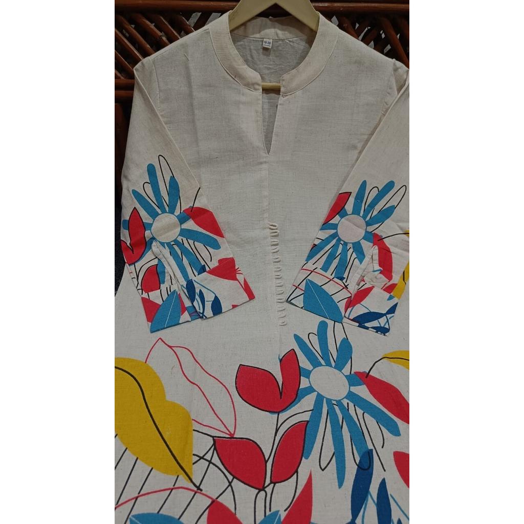 Women Designer Cotton Flex Kurta Cord Set Indian Beautiful Top Tunic Kurti Dress SC-2305