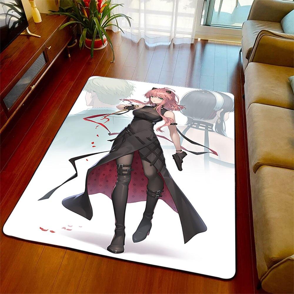 Spy X Family Tappeto Antiscivolo Pavimento Soffice Pavimento per Soggiorno Tappeto Soggiorno Camera da Letto Man Cave Finestra Comodino Decorazione Casa