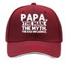 PAPA THE Unisex   Adjustable Strap Breathable Unisex Hat with Lettering YK Style for Women  Unisex Sandwich Baseball Cap