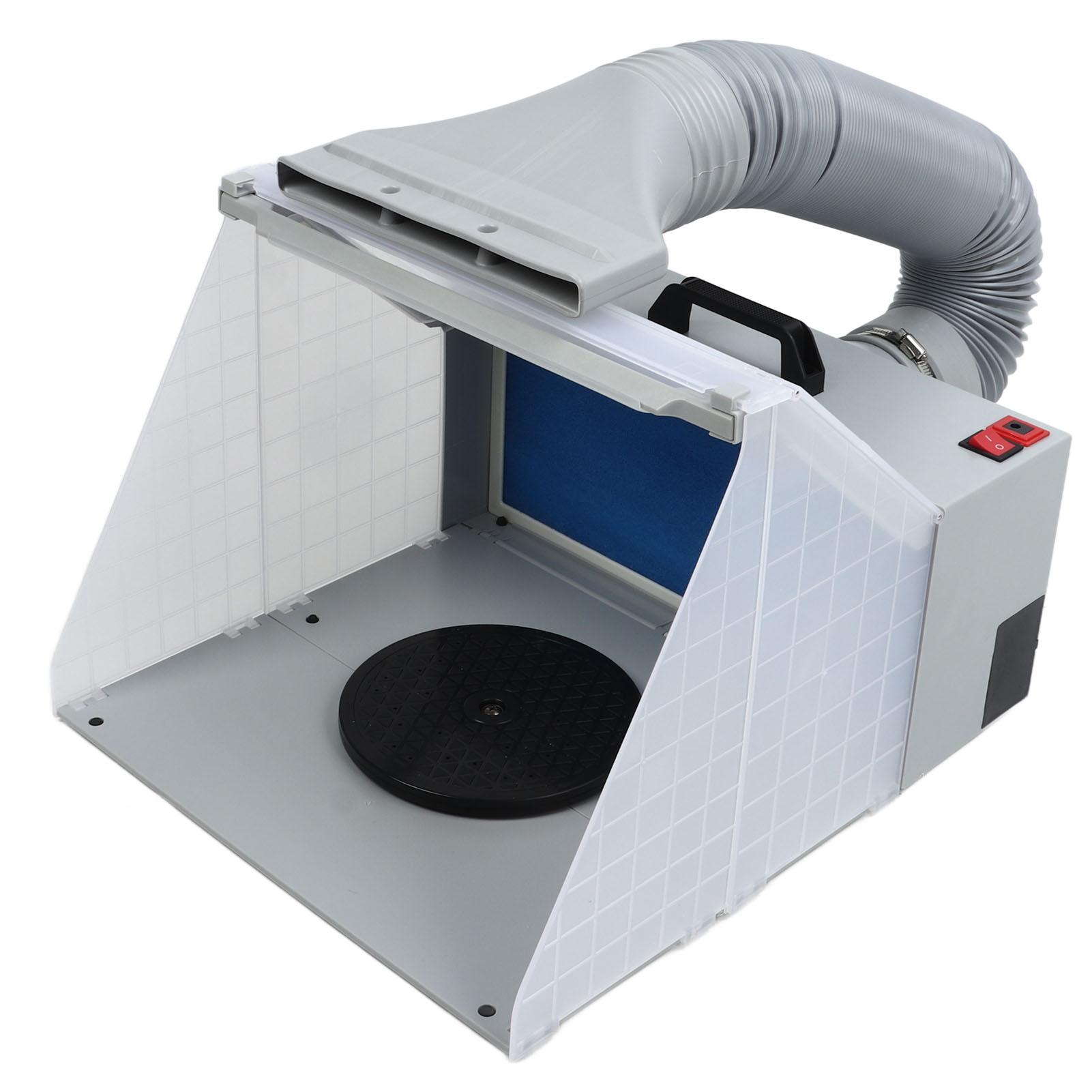 

Portable Airbrush Spray Booth with LED Light for Painting Cake Craft Nails T Shirts