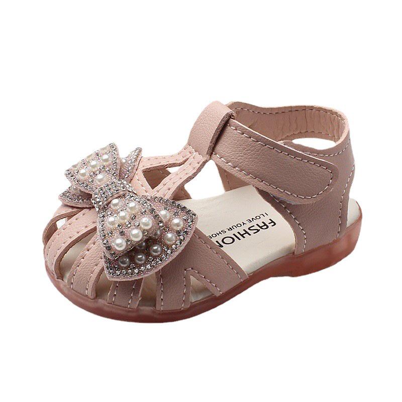 Infant Girls' Non-Slip Soft Sole Sandals for Ages 0-2 - Summer Fashion Princess Shoes