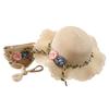 Girls 2-8 Years Tourism Sun Hat Flower Children's Sun Hat And Bag Set