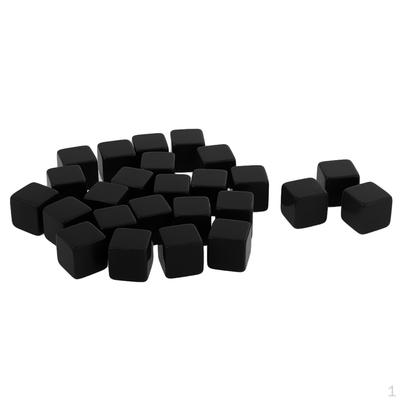 25 Pieces Square Edge Blank Dices D6 Six Sided 16mm/0.62'' for D&D RPG Party Gaming Playing Dice
