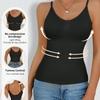 Canottiera da donna in modal con reggiseno incorporato longline senza maniche