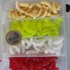 100Pcs Outdoor Soft Maggot Worm Fishing Lures
