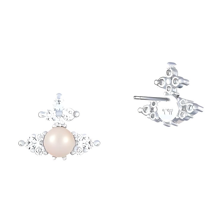 Vivienne Westwood Brass Earrings Women's Silver 8050889777670