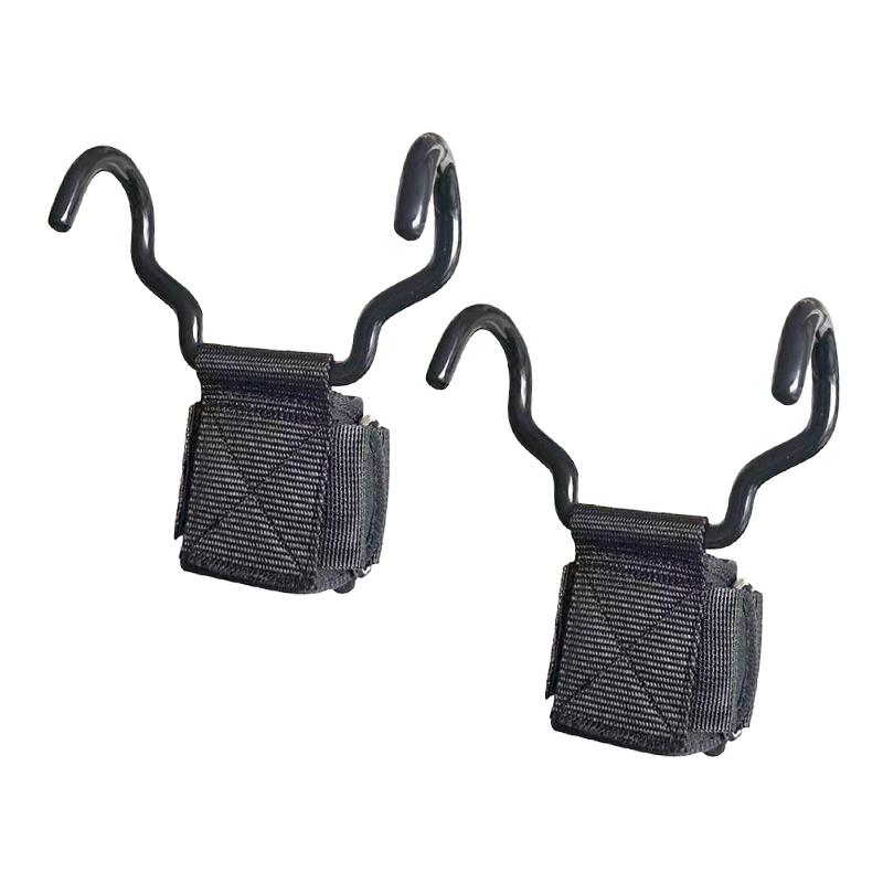 1/2Pcs Widened Steel Hook Grips Straps Weight Lifting Strength Training Gym Gloves Fitness Wrist Support Lift Strap Pull-Up Hook