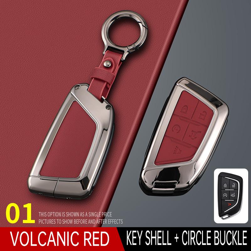 Styling Mouldings For Cadillac XT6 XT5 CT6 CT5 XT4 Men's Women's Bag Buckle Car Key Cortex Car Key Case Cover Protector Shell Fo