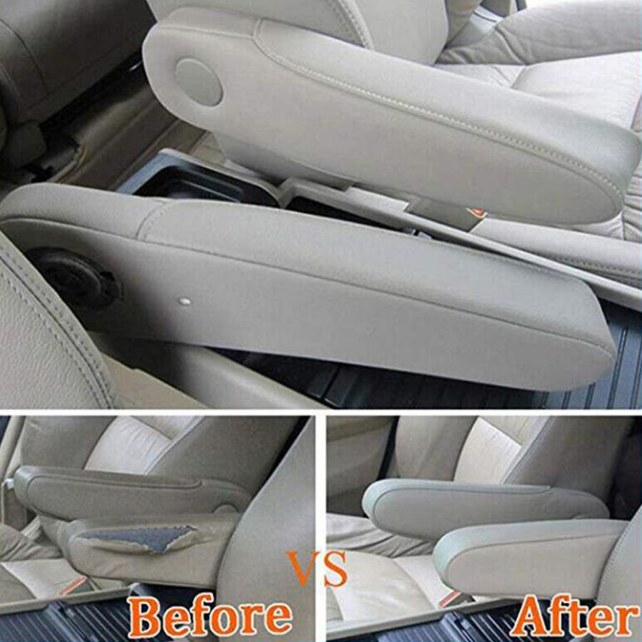 Levý a pravý šedý koženkový kryt loketní opěrky do auta pro Honda Odyssey 2005-2010