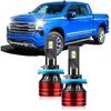 Light Bulbs Compatible for 2022-2023 Chevrolet Silverado 1500 2500 3500HD H9 High Beam Fog Lights Combo Pack 800% Brightness with Cooling Fan Plug N