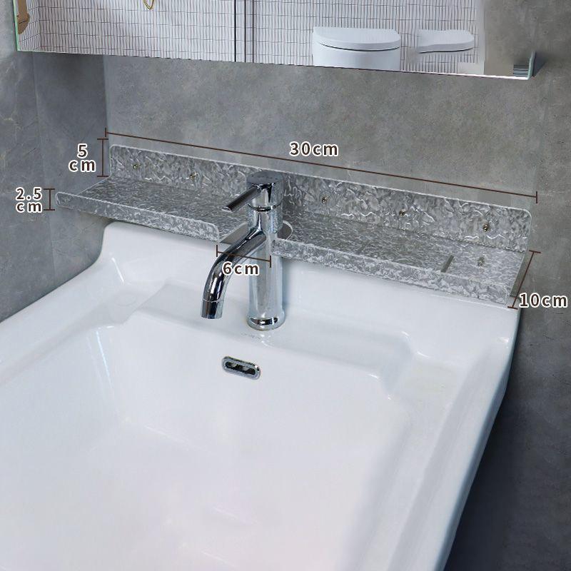 Acrylic Bathroom Shelf Organizer Over The Faucet,Bathroom Sink Shelf Over Faucet,Countertop Organizer Kitchen Above Sink Rack