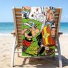 Custom Name Beach Towel Asterix Friends Beach Towel, Soft Microfiber, Gift for Her/Him, Birthday, for Pool, Beach, Travel, Fan gifts