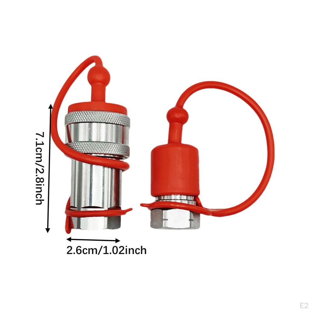Flat Face Hydraulic Coupler Quick Connector with Dust Cap High Performance Parts ISO7241-a Replace