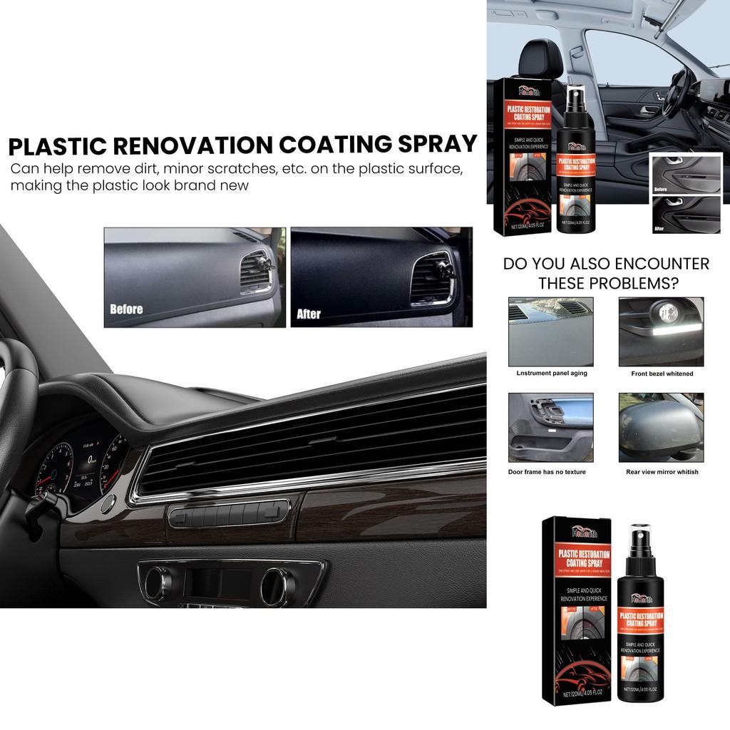 Homonth Automotive Kunststoff-Renovierungsspray für Innenraumsitz- und Dekorreinigung