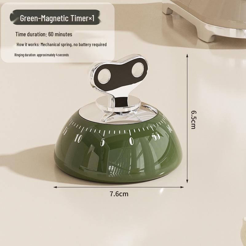 Magnetic Kitchen Timer: Mechanical Alarm Clock for Student Time Management and Cooking Reminders