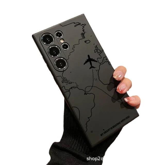 Aviation Map Phone Case for Samsung Galaxy S24/S23/Note20 ULTRA - Protective Cover 25
