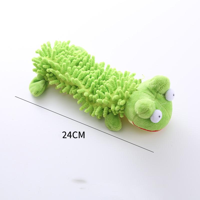 Manufacturer Durable Interactive Pet Gifts Pet Soft Mop Plush Sounding Pet Dog Toy Squeaky Dog Chew Toys (as the picture,26cm)