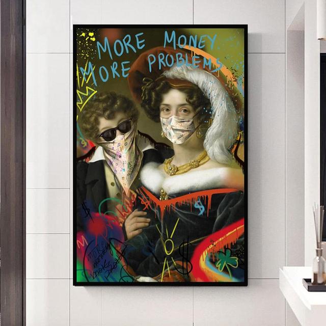 Bez rámečku Maskovaná Bonnie a Clyde Rodina Basketbalový sen Graffiti Plakáty Obrazy na plátně Obrazy na zeď Výzdoba pokoje