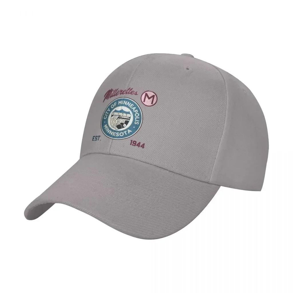 Minneapolis Millerettes  AAGPBL Badge Baseball Cap Fashion Beach Derby Hat Women Beach Fashion Unisexs