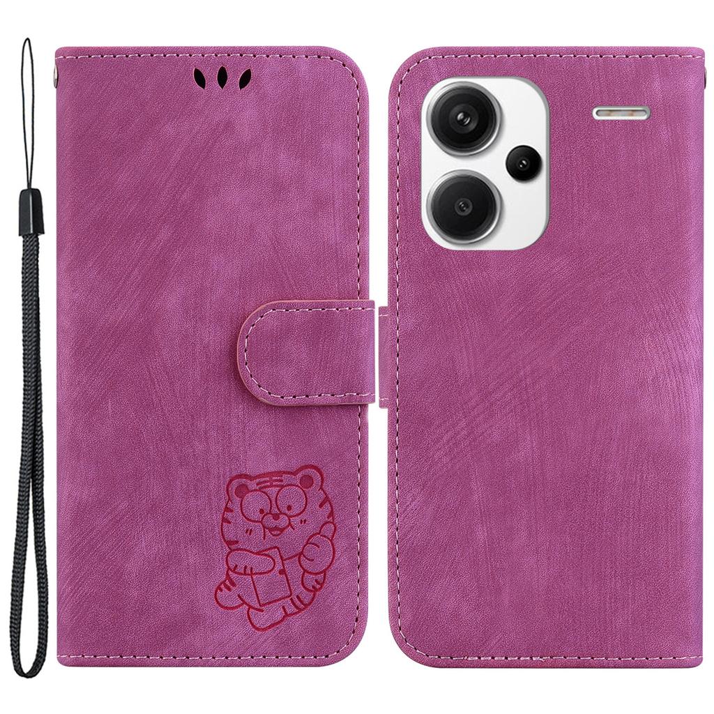 For Xiaomi Redmi Note 13 Pro+ 5G Case Wallet Cute Tiger Pattern Flip Shockproof Phone Cover