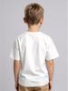 Boys Crew Neck Short Sleeve T-Shirt with Soccer Background Number 6 & Golden Number 7 Print