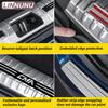 LINNUNU Car Trunk Sill Guard Protector Rear Bumper Stainless Steel Plate Cover For Geely MONJARO KX11Manjaro 21-2023 Accessories