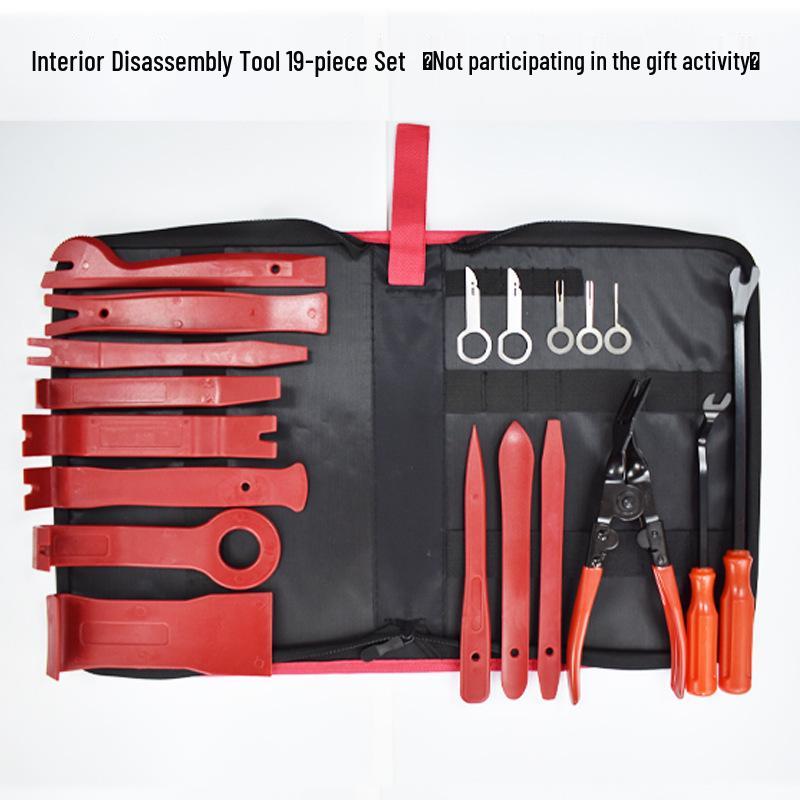 Nerezová sada páčidel a nástrojů pro demontáž čalounění interiéru automobilu