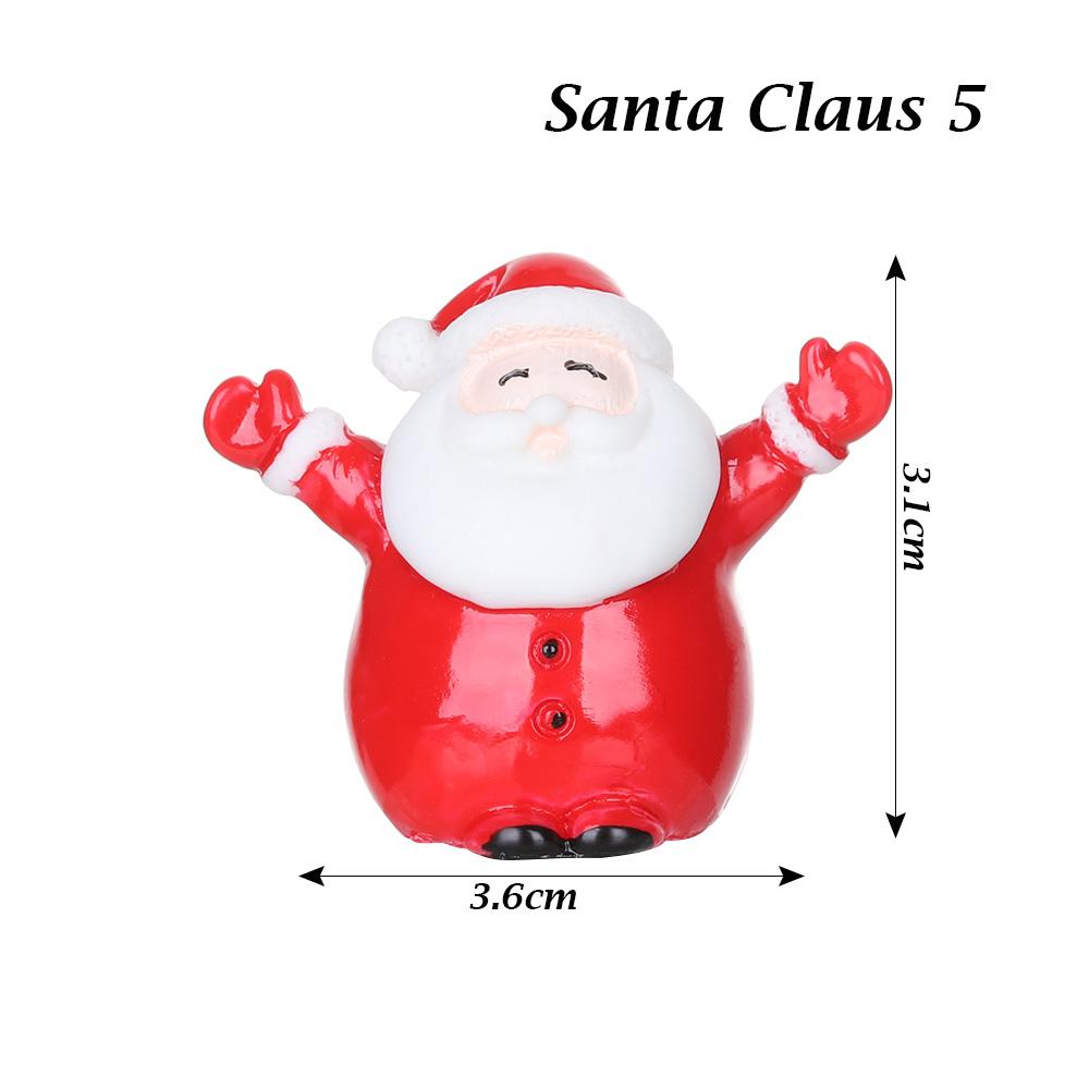 1PC Micro Landscape Toys Fairy Garden Home Decorations Deer Xmas Tree Miniature Snowman Christmas Figurines Santa Claus