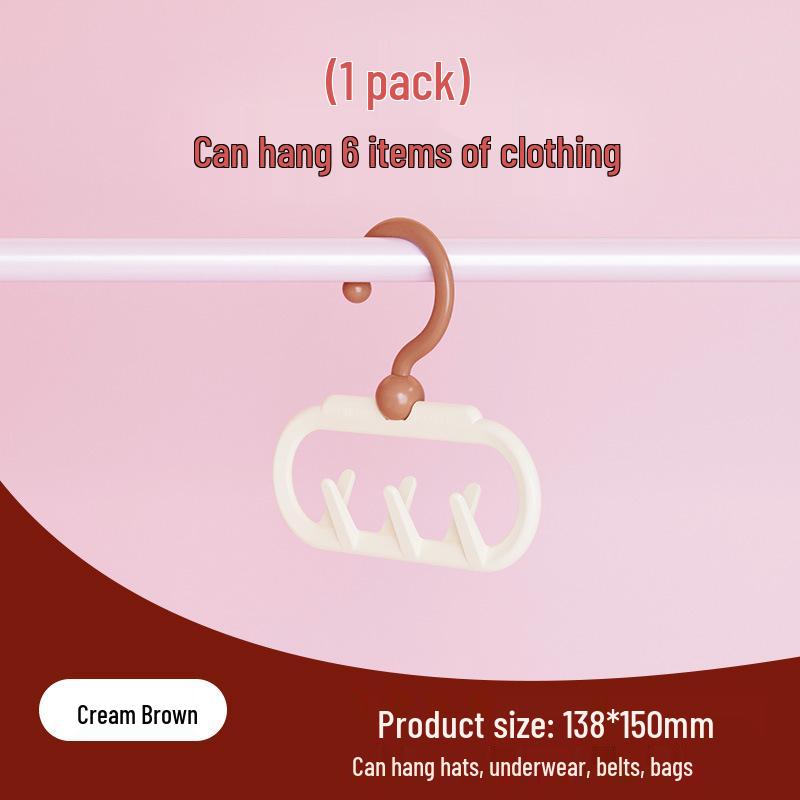 Dopamin-Stanzfreier Drehbarer Mehrfachhaken-Aufhänger für Kleidung und Unterwäsche