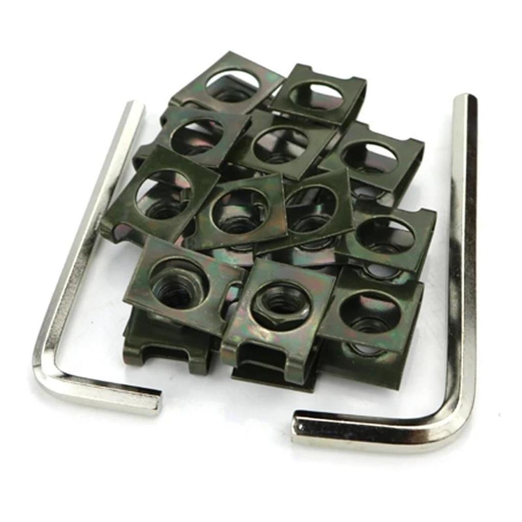 Fits Versis-X 250 Motorcycle Bolts & Screws Fairing Bolt Kit Bodywork Screw Windscreen Nut Parts Fairing Nut (Black)