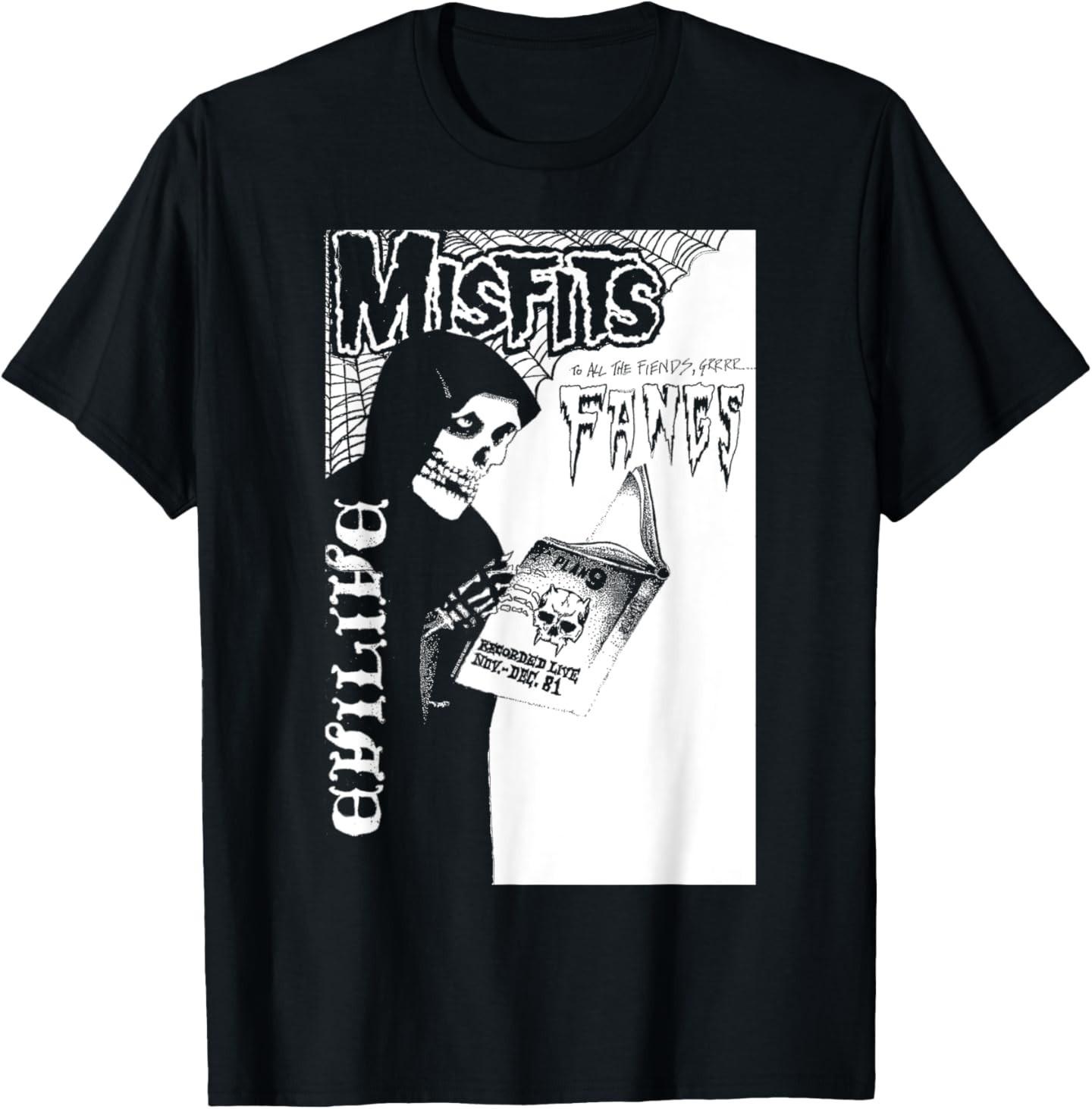 Misfits – Fangs T-Shirt Mens Womens Tees Top 4XL