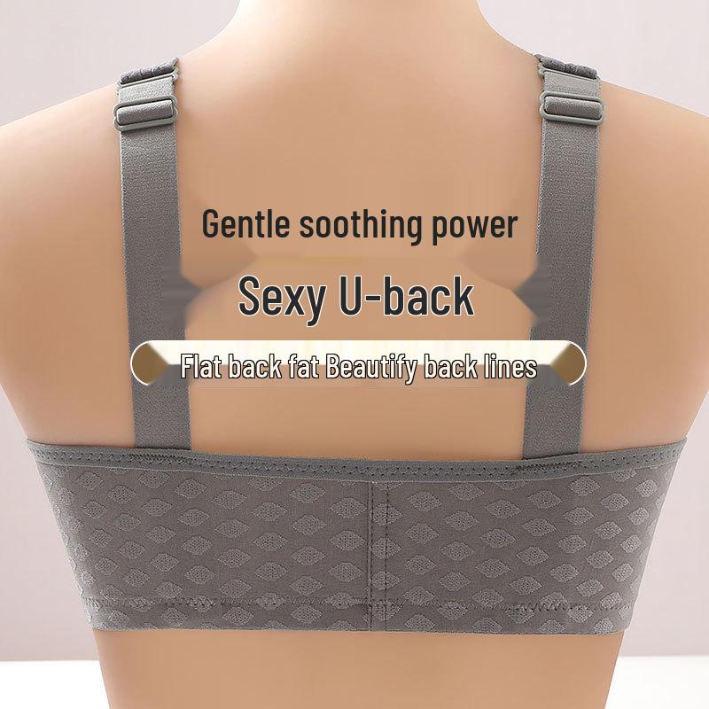 Biustonosz Push-Up bez fiszbin z zapięciem z przodu dla kobiet w rozmiarach plus